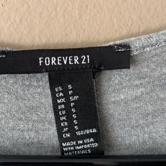 Gray Shoulder-Less Top - Picture 3 of 3